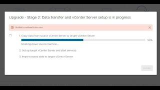 vCenter Server 7.x to 8.x Upgrade - "Unable to authenticate user" Issue Fixed