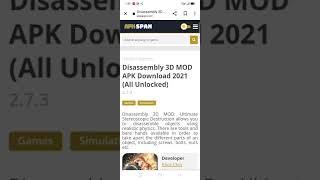 Disassembly 3D Mod Apk Unlocked 2022