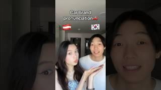 Car brand pronunciation  #mixedcouple #korean #german