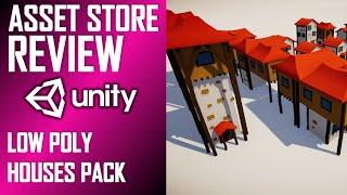 UNITY ASSET REVIEW | LOW POLY HOUSES PACK | INDEPENDENT REVIEW BY JIMMY VEGAS ASSET STORE