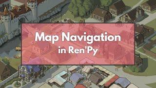 Map Navigation in RenPy | Vlog #4 Creating a Map Screen