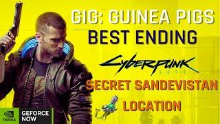 Cyberpunk 2077: Gig Guinea Pigs - Best Ending (Stealth Gameplay) + Secret Sandevistan Location