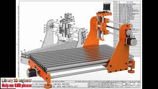 72. Three Axis CNC Machine (Router) || Free download 3D model