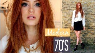 70's Look | Makeup, Hair & Outfit | MsRosieBea