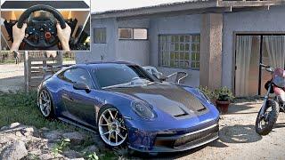 Porsche 911 GT3 | Forza Horizon 5 | Steering Wheel Gameplay