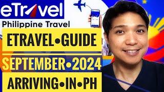  SEPTEMBER 2024 LATEST STEP BY STEP GUIDE eTRAVEL GOV PH REGISTRATION GUIDE #etravelregistration