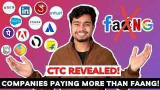 Companies paying more than FAANG!  | 15 Alternatives to FAANG  | CTC Breakup