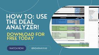 TUTORIAL: How To Use Our FREE House Flip Deal Analyzer!  