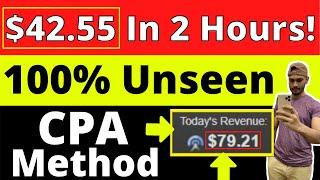 New CPA Marketing Tutorial For Beginners 2021  (100% Unseen Method)