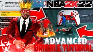 BEST ADVANCED DRIBBLE TUTORIAL NBA 2K22 w/HANDCAM! BEST DRIBBLE MOVES + HOW TO DRIBBLE/GET OPEN 2K22