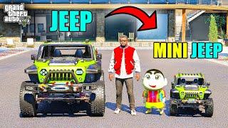 Franklin Jeep VS Shinchan Mini Jeep in GTA 5 || JNK GAMER