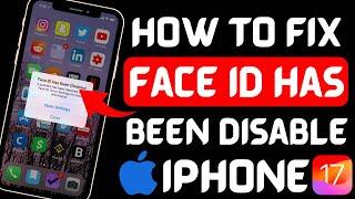 How to fix face id has been disabled iOS 17/2024