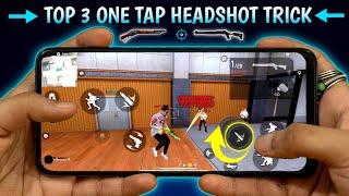 Fastest One Tap Headshot Trick Handcam [ Secret ] New Headshot Trick Free Fire "