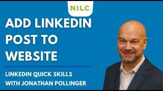 How to embed a Linkedin post to an article or website