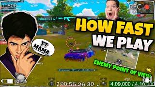 How Fast We Play | Enemy Point of View #bgmi  #bgmilive  #madanop  #madan  #bts
