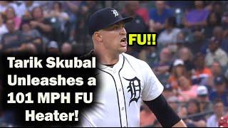 101 MPH ANGRY Fastball from Tarik Skubal!