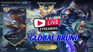 LIVE GLOBAL BRUNO PUSH IMMORTAL-Mobile legends