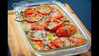 Greek sheep cheese casserole | With hot peppers and olives