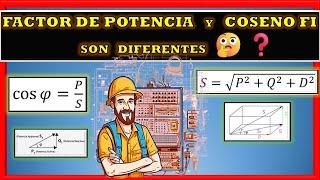 FACTOR DE POTENCIA  ≠  COS  FI ∅