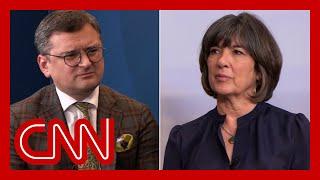 Ukrainian foreign minister responds to Amanpour's 'painful' question about war