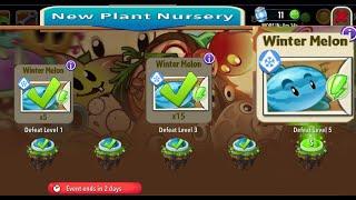 PLANTS VS ZOMBIES 2  - WINTER MELON - NEW PLANT NURSERY - gameplay - 2024