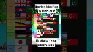 Ranking Asian countries flags by their looks Tier List