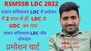 rajasthan secretariat ldc promotion | rsmssb ldc latest news 2022| rsmssb ldc job profile | ldc 2022