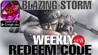 Blazing Storm New Redemption Pack Code: Weekly Gift Code #1  New Anime ARPG online game - android