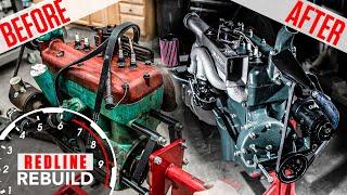 Ford Model A 4-cylinder engine rebuild time-lapse | Redline Rebuilds - S3E4