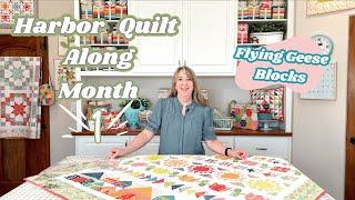 Harbor Quilt Along Month 1: Flying Geese Row