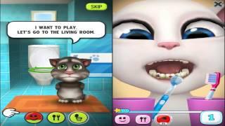 Talking Tom and Talking Angela Android Gameplay Part 1 2016