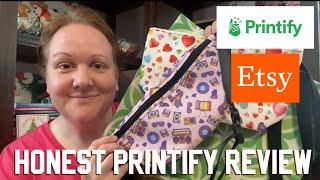 PRINTIFY PRODUCT REVIEWS | Etsy Print-On-Demand Shop | Tote Bags, Accessory Pouches & Fanny Packs