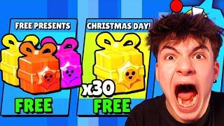 GIFT  X3 PRESENTS & HYPERCHARGE STARR DROP FOR EVERYONE IN BRAWL STARS!