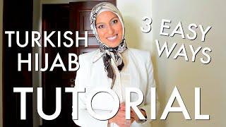 Beautiful Turkish Hijab Style 3 Ways Tutorial - Haute Hijab