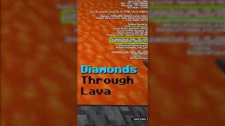 Seeing through Lava with F3 #minecraft