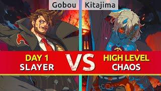 GGST ▰ Gobou (Slayer) vs Pomeranian Kitajima (Happy Chaos). Gameplay