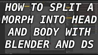 How to Split a Morph Using Blender and Daz Studio