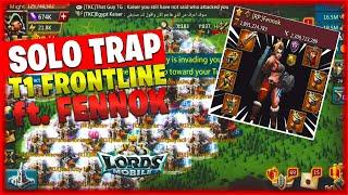 Lords Mobile ChaCha - Solo Trap T1 Frontline!? Capping Fennok!