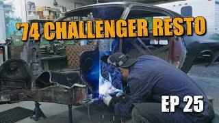 74 Dodge Challenger Restoration #25 - A POST PILLAR DOOR HINGE REPLACEMENT