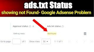 ads.txt status not found | ads.txt status not found solution Hindi/Urdu 2023