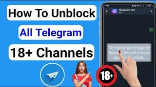 How to fix this channel can't be displayed on telegram new prosses (2024)