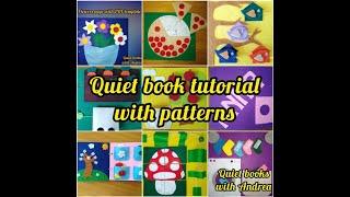 How to make a no sew quiet book / Busy book  tutorial with free printable pattern / For toddlers