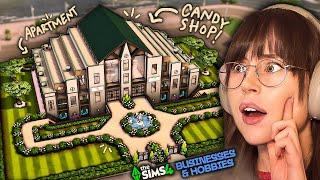 I Tried to Build an Industrial Candy Store with Businesses and Hobbies | Sims 4