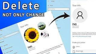How to remove account picture in windows 10