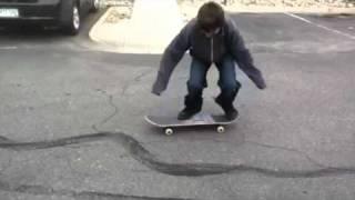 Three kick flips in a row