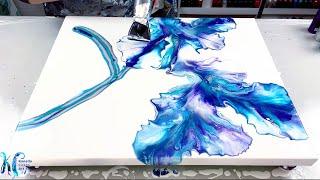 # 457 - HOW TO use a hair dryer to create beautiful art! ~ Acrylic Pouring ~ Fluid Art Tutorial