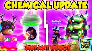 1,000 Eggs Noob HATCHED The First SECRET PET *Mutant Robot* 5Q Stats Chemical Update Clicker Sim