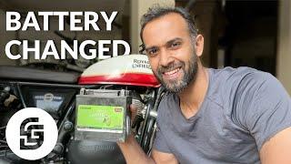 My INTERCEPTOR's Battery DIED After 4 Years | Here's How to Replace the  Interceptor650 Battery