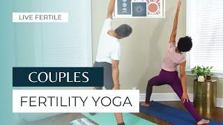 Beginner Friendly Fertility Partner Yoga | Yoga to Conceive for Couples | Yoga for Fertility