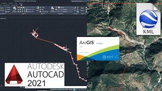 How to Convert AutoCAD DWG File into Google KML/KMZ File using ArcGIS 10.8 to view in Google Earth